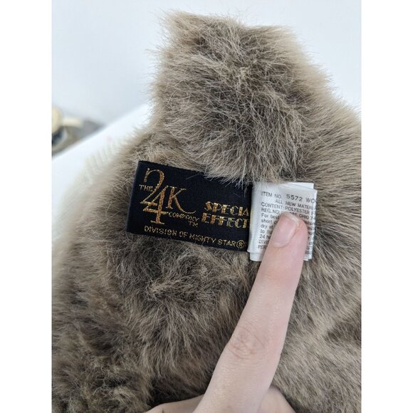 Vintage Lambert Kay Bear 24 K Polar Puff Dark Brown 1994 Stuffed Animal 13" - Picture 3 of 3